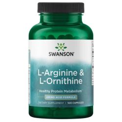 Swanson L-Arginine & L-Ornithine Capsules 100