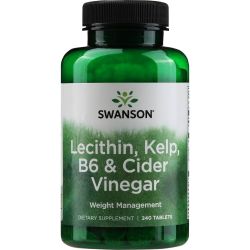 Swanson Lecithin Kelp B6 & Cider Vinegar Tablets 240