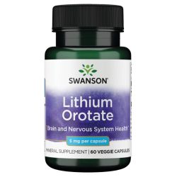 Swanson Lithium Orotate 5mg Capsules 60