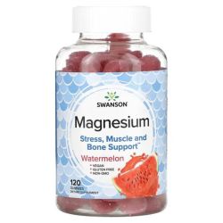Swanson Magnesium Watermelon Gummies 120