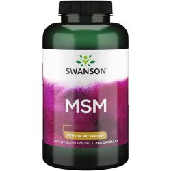Swanson MSM 500mg Capsules 250