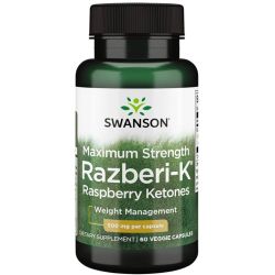 Swanson Razberi-K 500mg Maximum Strength Capsules 60
