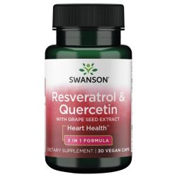 Swanson Resveratrol & Quercetin Capsules 30