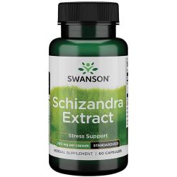 Swanson Schizandra Extract 500mg Capsules 60
