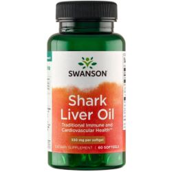 Swanson Shark Liver Oil 550mg Softgels 60