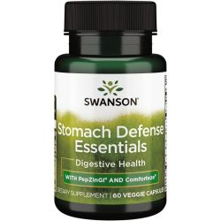 Swanson Stomach Defense Essentials with PepZinGI and Comforteze Capsules 60