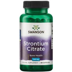 Swanson Strontium Citrate 340mg Capsules 60