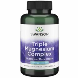 Swanson Triple Magnesium Complex 400mg Capsules 100