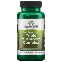 Swanson Triple Mushroom Standardized Complex Capsules 60