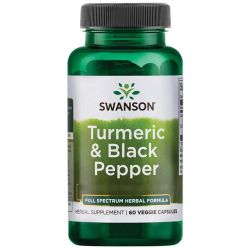 Swanson Turmeric & Black Pepper Capsules 60