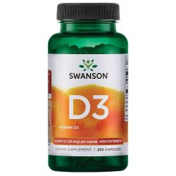 Swanson Vitamin D3 1000iu Capsules 250