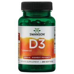 Swanson Vitamin D3 5000iu Softgels 50