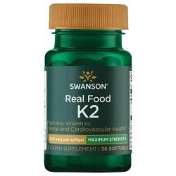 Swanson Vitamin K2 Natural 200mcg Softgels 30