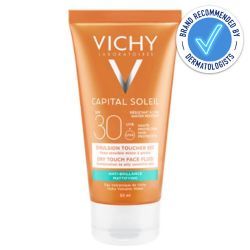 Vichy Capital Soleil Dry Touch Anti-Shine Face Fluid SPF30+ 50ml dermatologically recommended