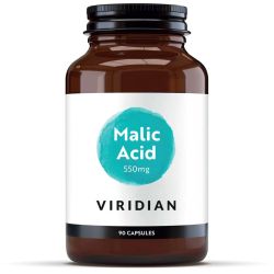 Viridian Malic Acid 500mg Veg Caps 90