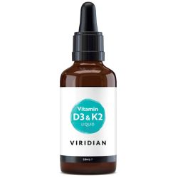 Viridian Vitamin D3 & K2 Liquid Drops 50ml