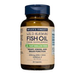 Wiley's Finest Easy Swallow Minis 630mg EPA & DHA Capsules 60