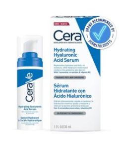 Cerave Hydrating Hyaluronic Acid Serum 30ml is recommended by dermatologists