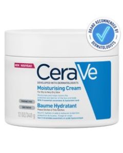 Cerave Moisturising Cream Jar 340g is recommended by dermatologists