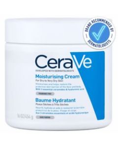 Cerave Moisturising Cream Jar 454g is recommended by dermatologists