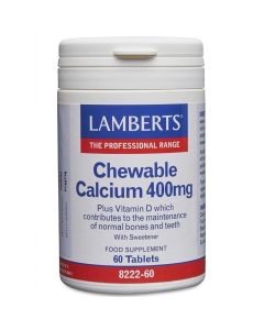 Lamberts Chewable Calcium 400mg Tablets 60