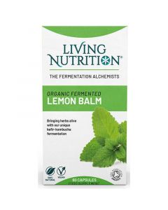 Living Nutrition Organic Fermented Lemon Balm Caps 60