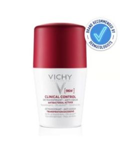 Vichy Clinical Control 96hr Protection Anti-Perspirant Roll On Deodorant 50ml recommended by dermatologists