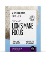Mushrooms for Life Organic Lion's Mane Focus Powder 60g