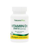 Nature's Plus Vitamin D3 2500iu Softgels 90