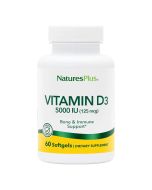 Nature's Plus Vitamin D3 5000iu Softgels 60