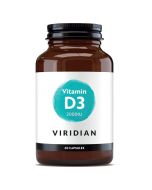  Viridian Vitamin D3 (Vegan) 2000iu Veg Caps 60