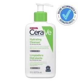 Cerave Hydrating Cleanser 236ml is recommended by dermatologists