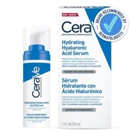 Cerave Hydrating Hyaluronic Acid Serum 30ml is recommended by dermatologists