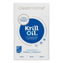Cleanmarine Krill Oil 50mg Marine Gelcaps 60