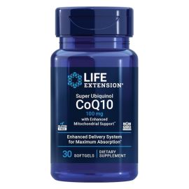 Life Extension Super Ubiquinol CoQ10 with Enhanced Mitochondrial Support 100mg Softgels 30