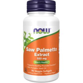 NOW Foods Saw Palmetto Extract with Pumpkin Seed Oil 320mg Veg Softgels 90