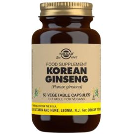 Solgar Korean Ginseng 520mg Vegetable Capsules 50