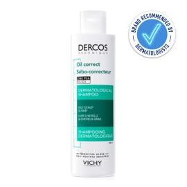 Vichy Dercos Oil Control Shampoo 200ml recommended by dermatologists