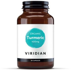 Viridian Organic Turmeric 400mg Veg Caps 30