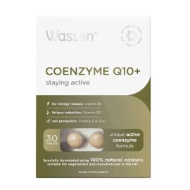 Wassen Coenzyme Q10 + Vitamin E Tablets 30
