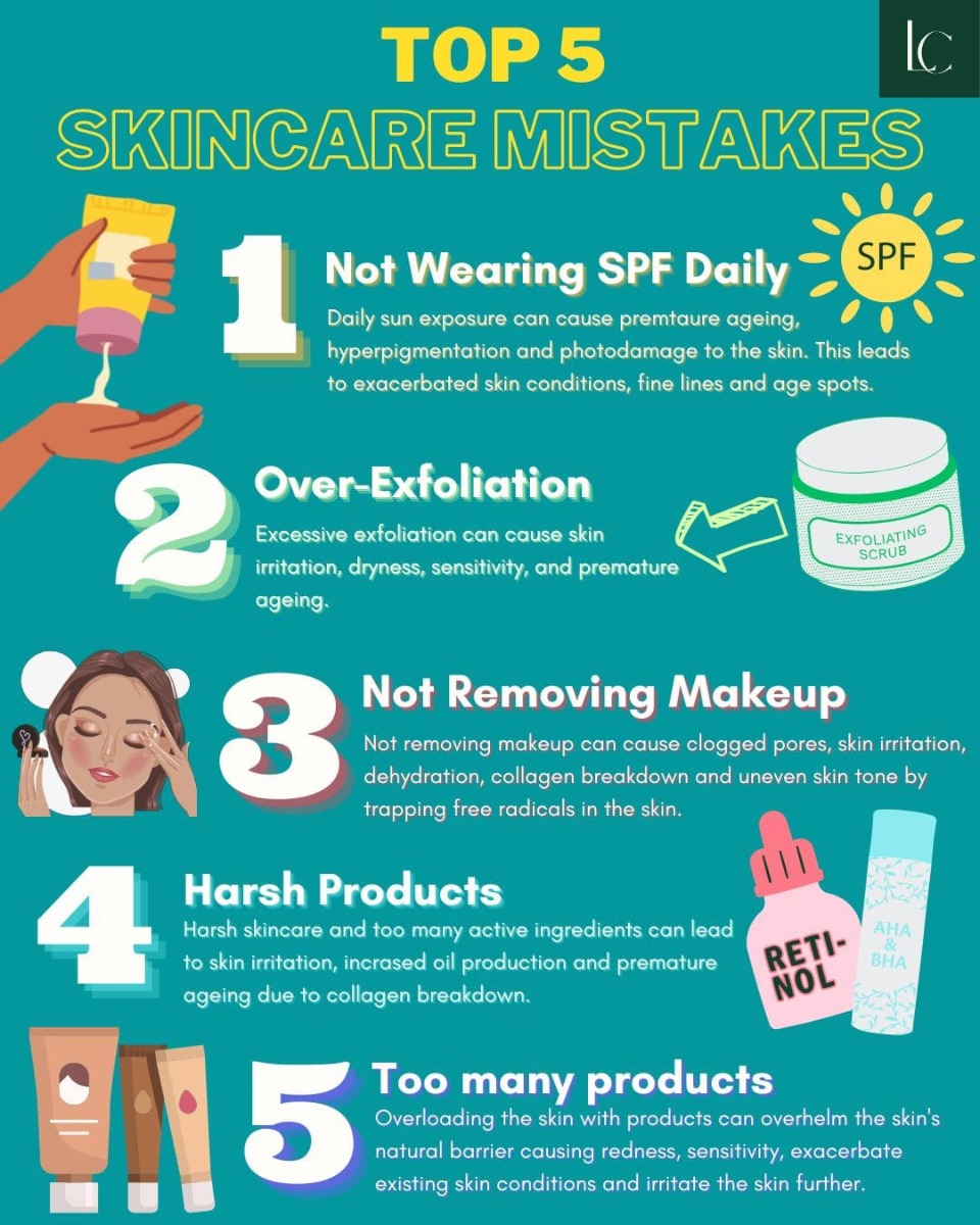 Most Common skincare mistakes